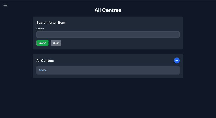Inventory Management Web App